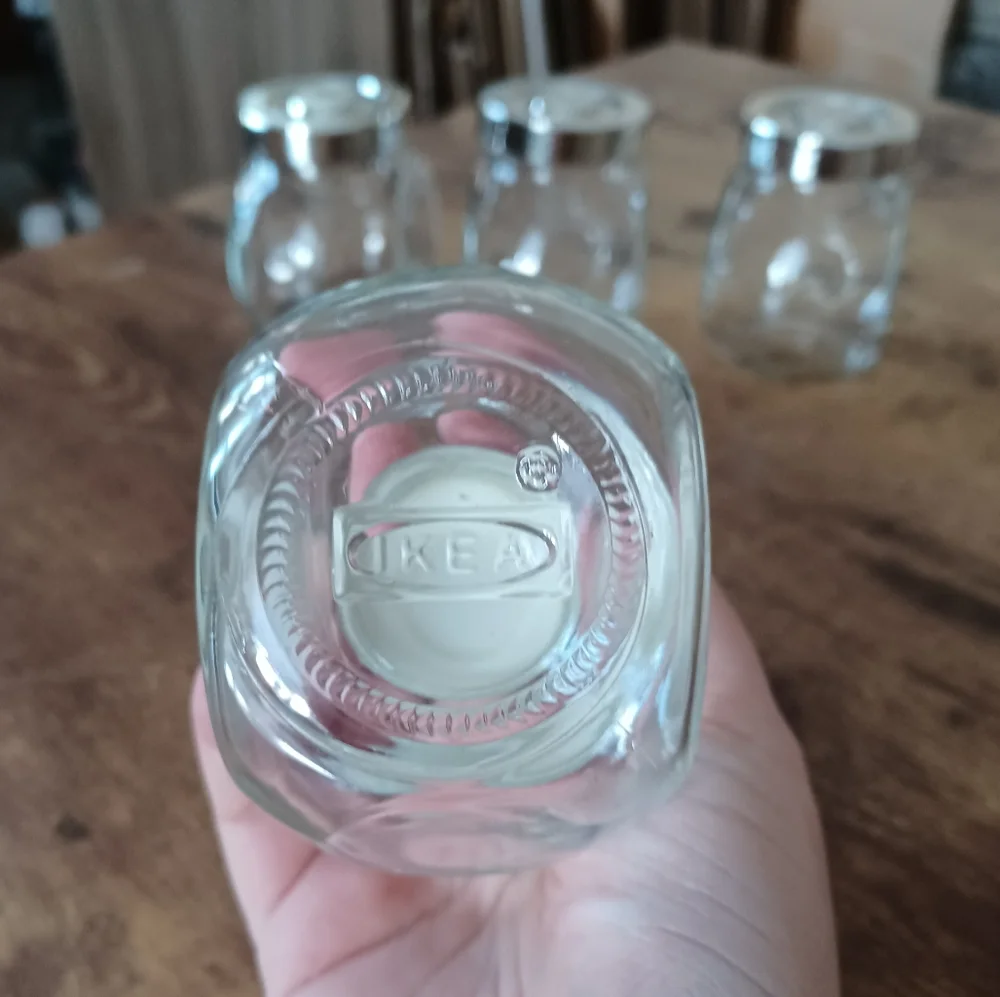IKEA RAJTAN Spice jar, Glass, Aluminum Color 400.647.02, 1-Pack( 4-Count ),Clear - Picture 8 of 11